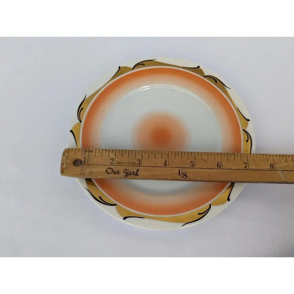 Vintage August Roloff Deutsche Wertarbeit Porcelain Cabinet Teacup Art Deco 1930